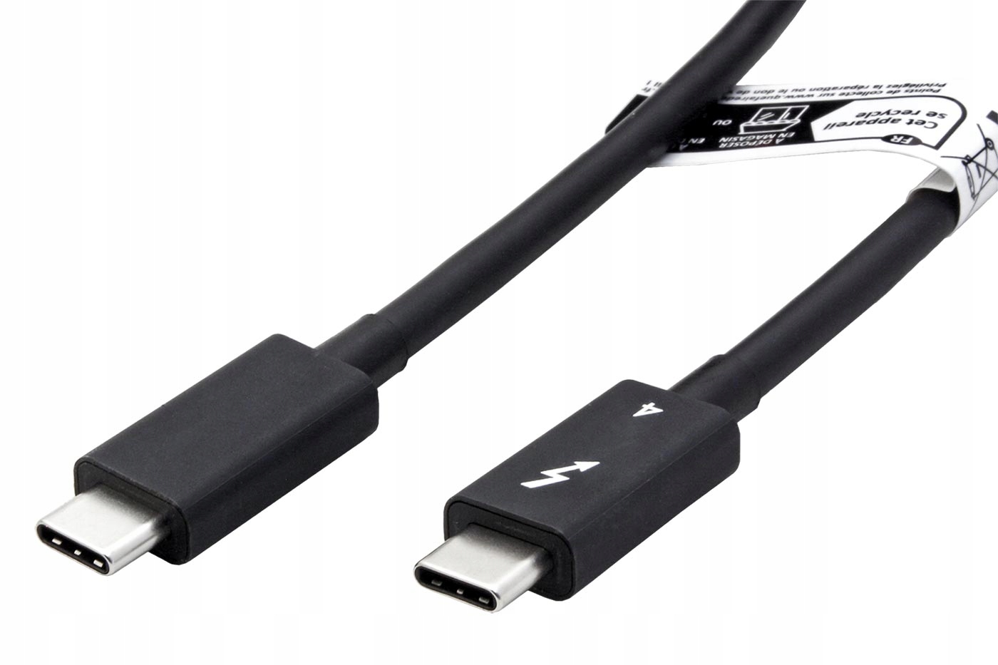 Roline Thunderbolt 4 kabel,USB C(M)- Usb C(M),40Gb/s,PD 100W,černý,0,5m
