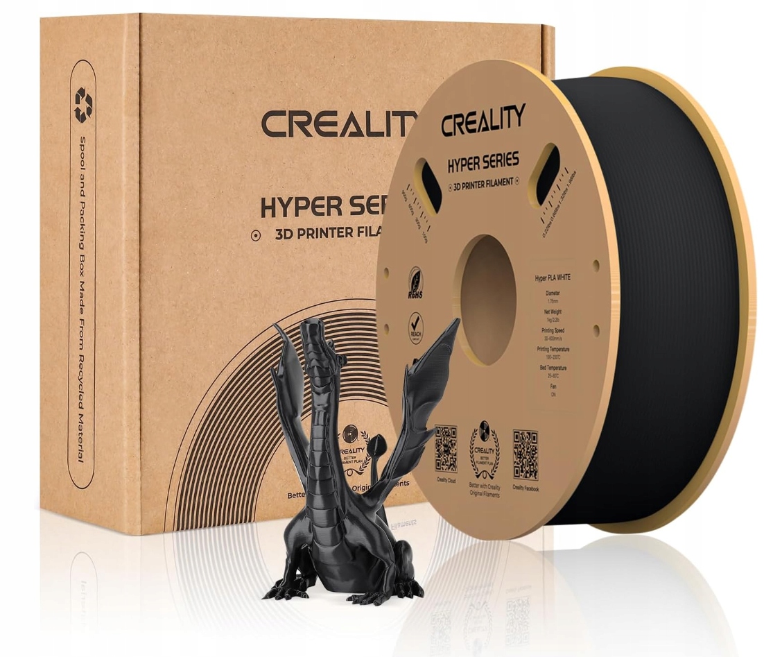 Zdjęcia - Filament do druku 3D Creality !  Hyper Speed Abs Black Czarny Do 350MM/s  2024