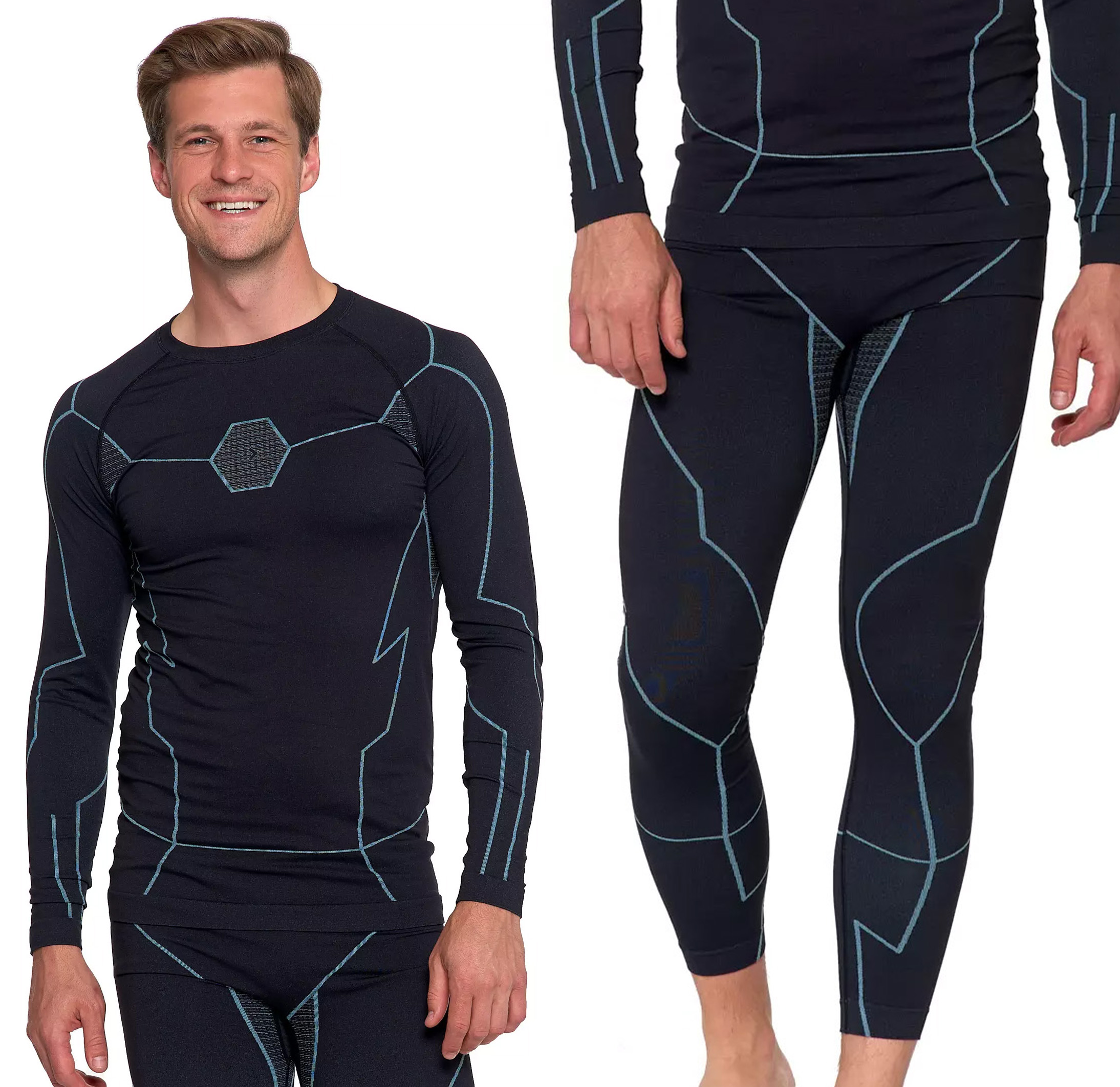 Termoaktivní pánské spodní prádlo Moraj Komplet Tričko Kalhoty L