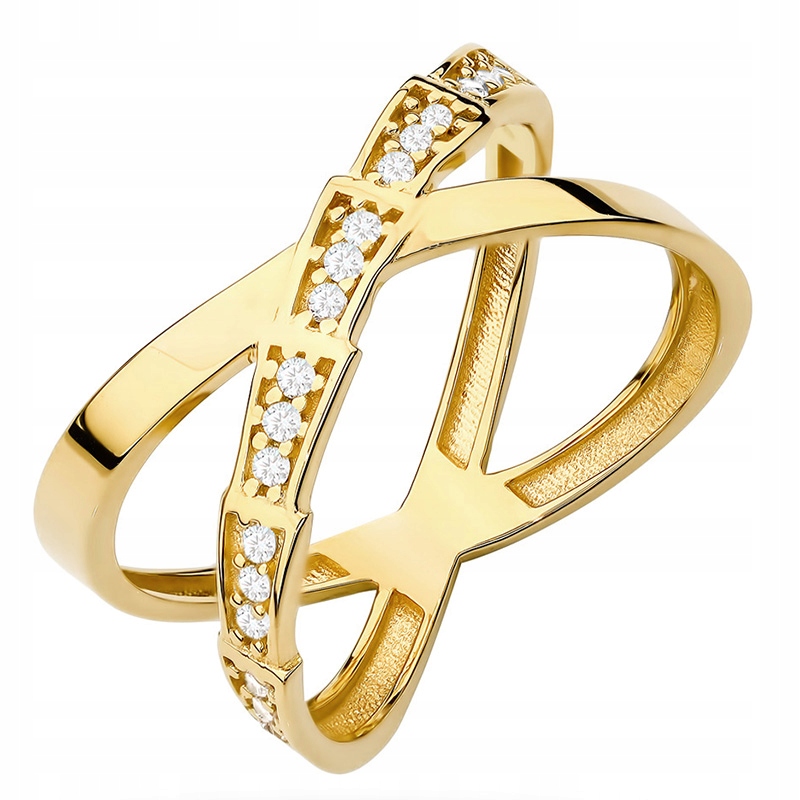 Stříbrný Prstýnek X ryzost 925 Se Zirkony vel. 18