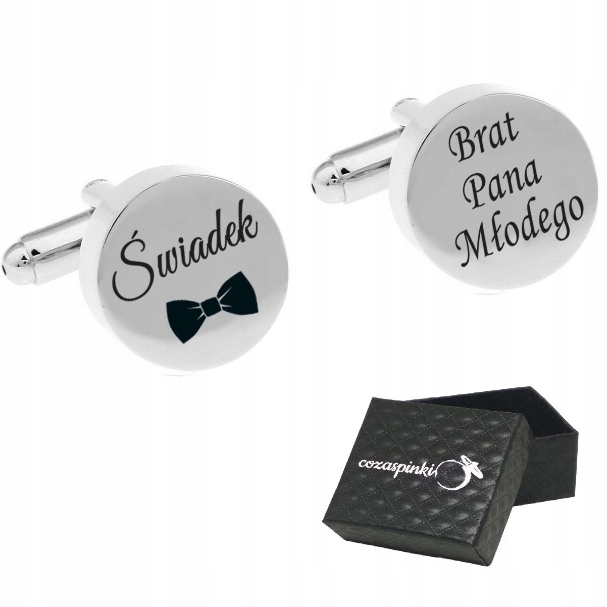 

Spinki do mankietów koszuli Świadek ślub