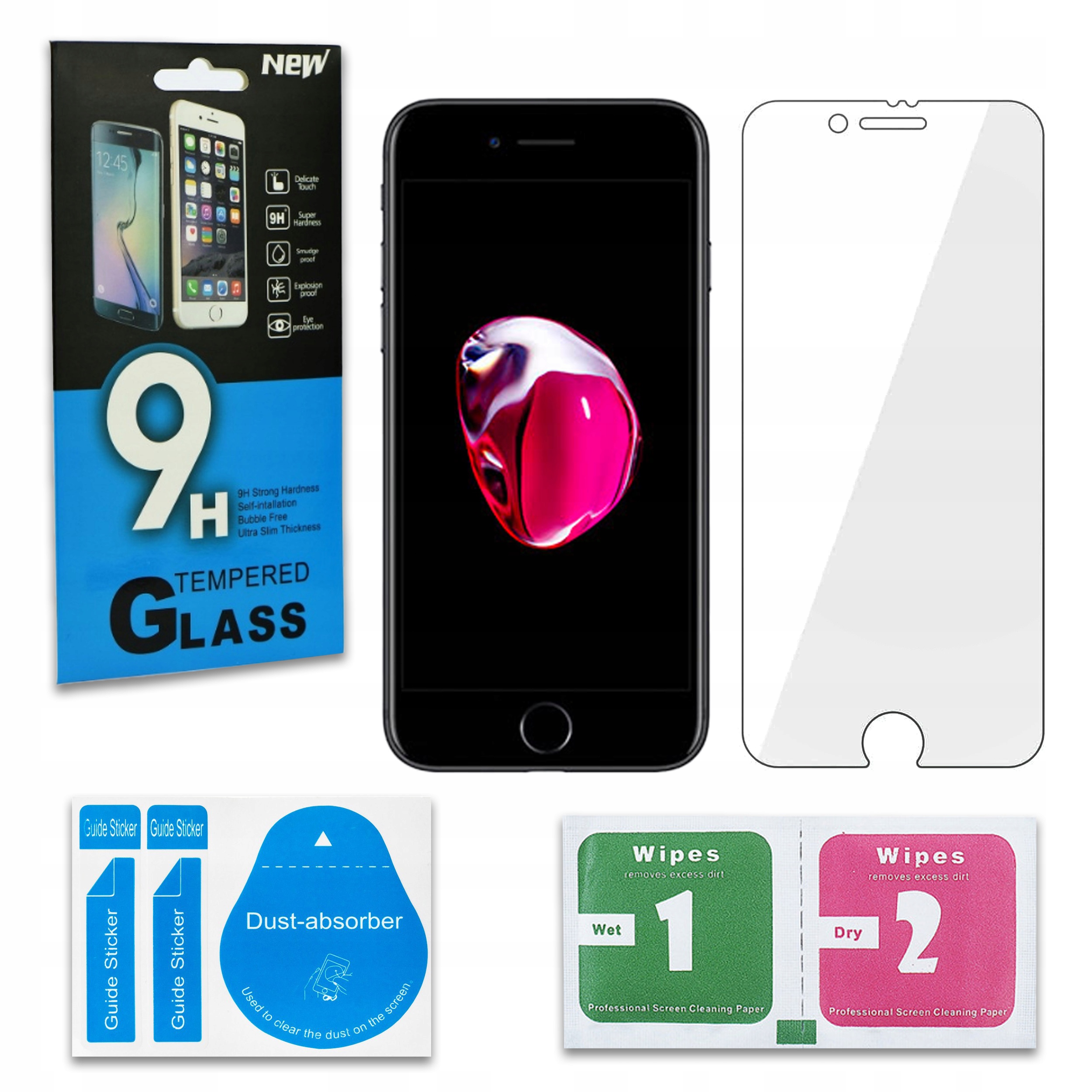 

Szkło hartowane Ochronne do Iphone 7 8 Se 2020