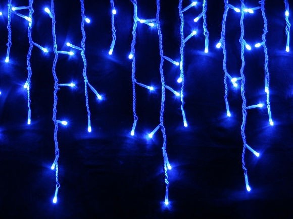 

Lampki Sople 100LED Niebieski 4,8M Zew/wew