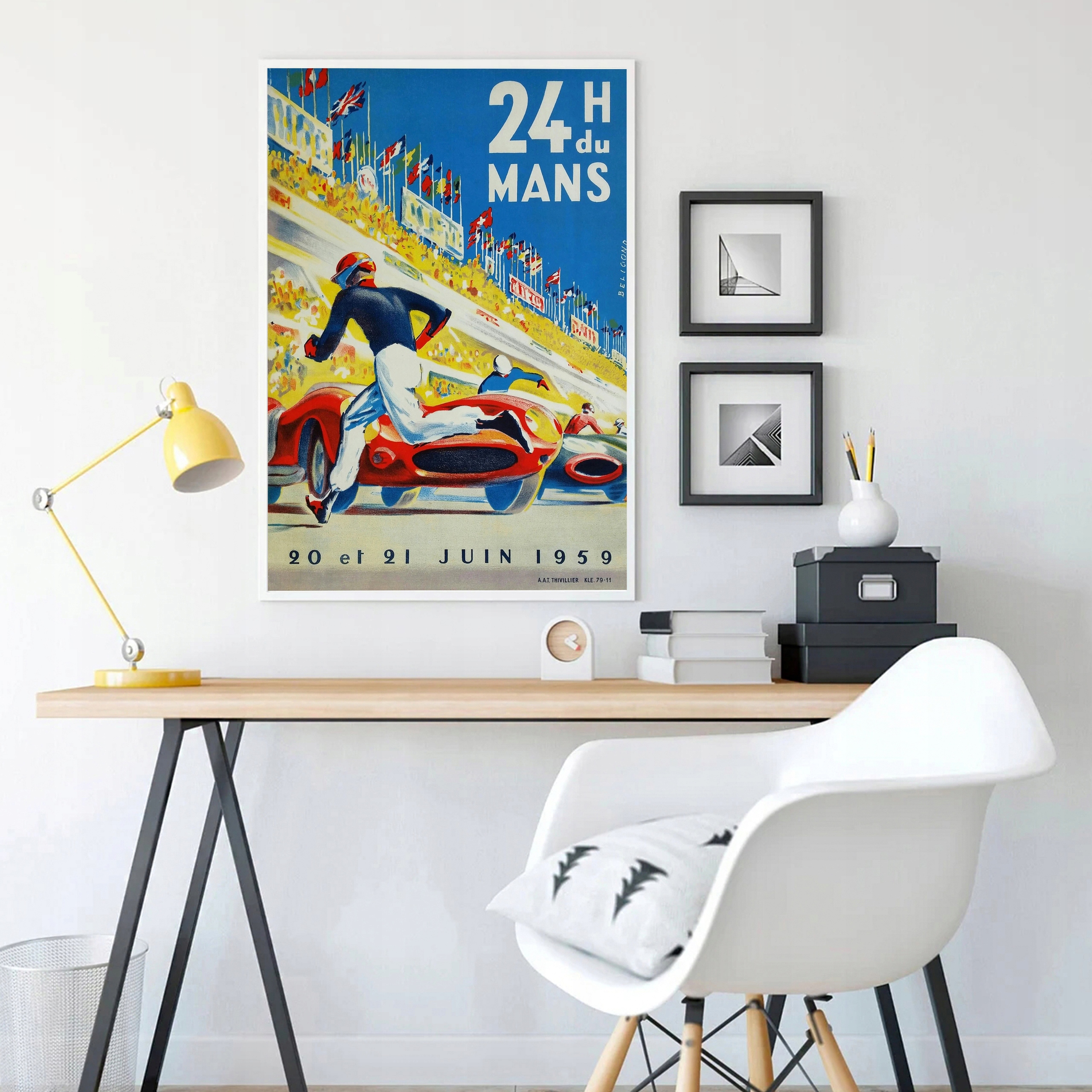 GRAND PRIX LE MANS WYŚCIGI PLAKAT VINTAGE 50x70 Stan opakowania oryginalne