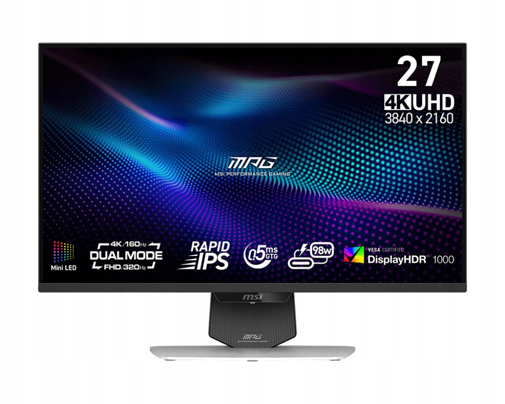 Msi MPG/274URDFW E16M/27"/IPS/4K UHD/160Hz/0,5ms/Biela/3R