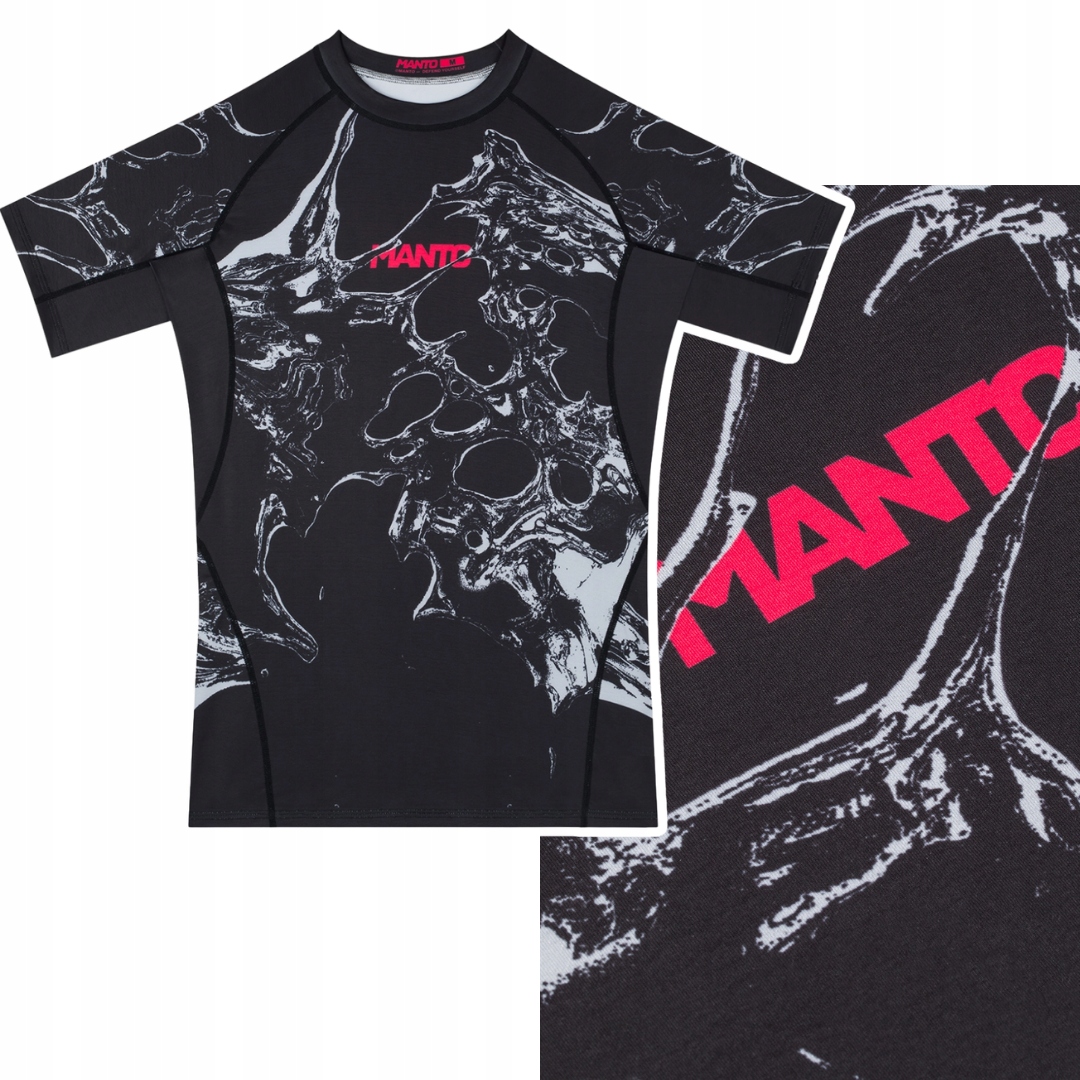 Rashguard z krótkim rękawem męski Manto Flux Czarny r. M