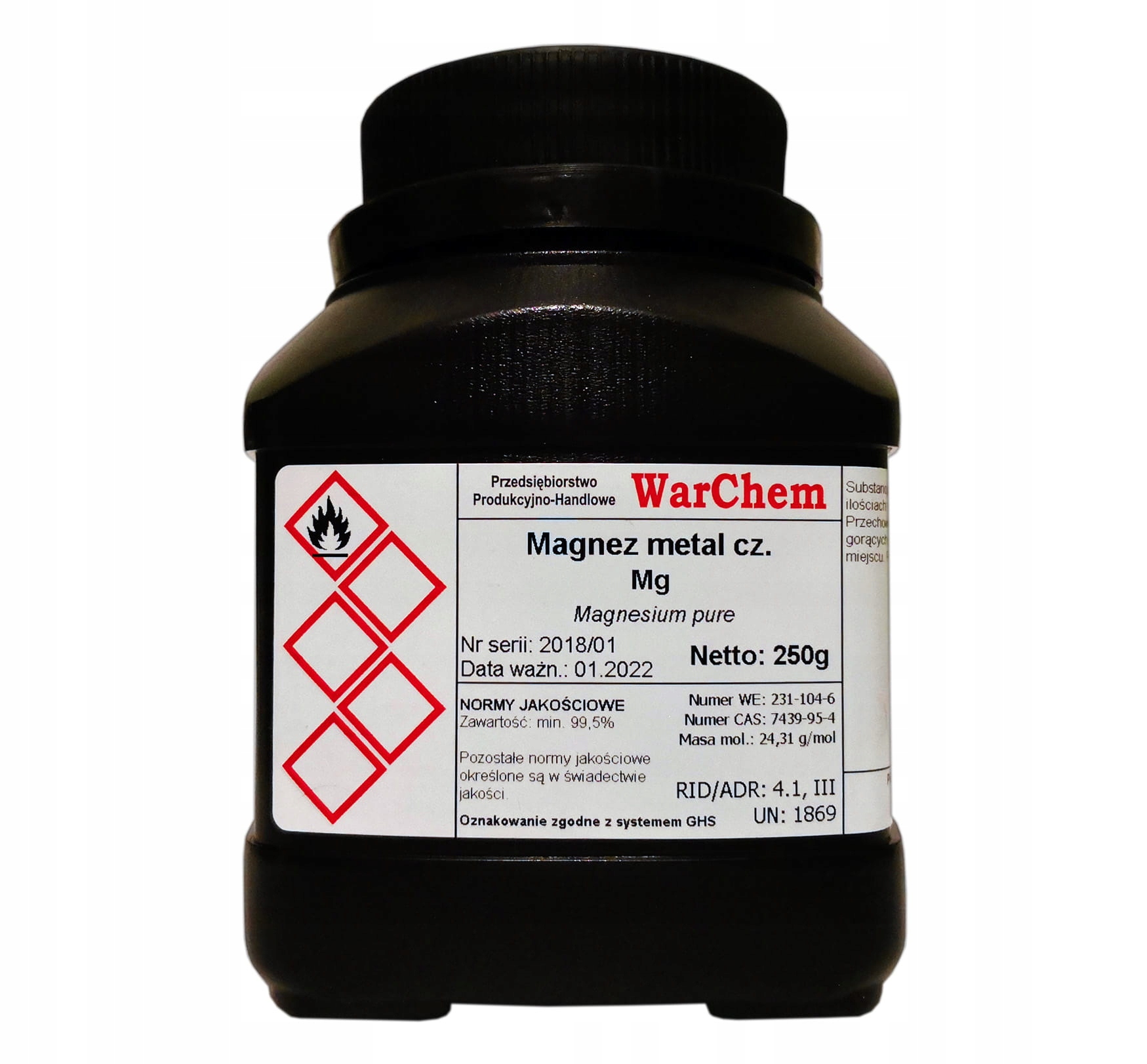 

Magnez Metal Proszek czysty 250g