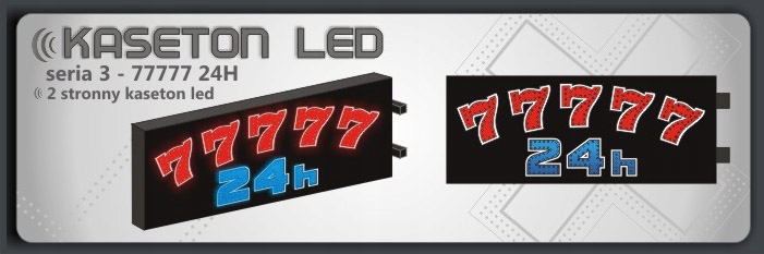 Kaseton LED 77777 24h HOT SPOT 100x40 cm 2 stronny Marka inny