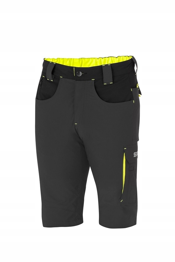 Šortky Sparco Light Tech Teamwork šedo-žlté veľ. XXXL