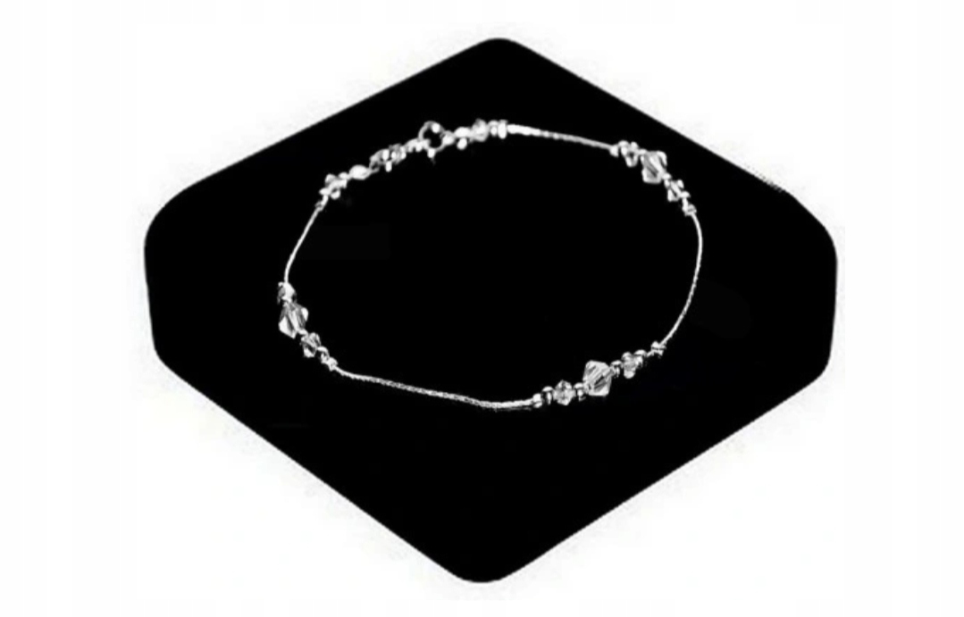 

Srebrna Bransoletka Na Nogę Z Swarovski Srebro 925