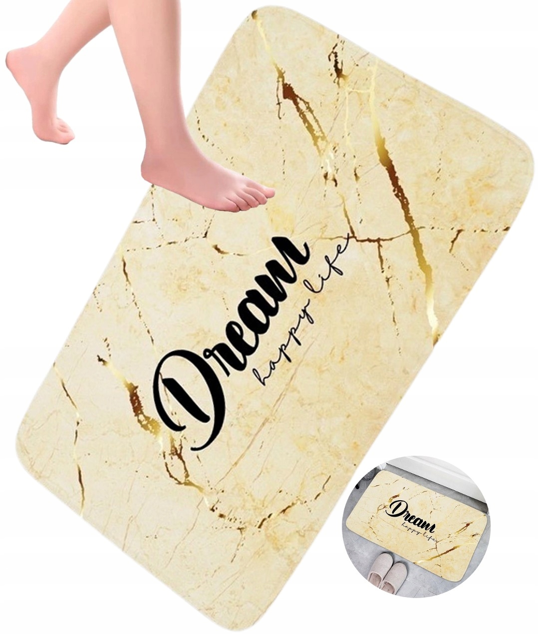 

Dywanik Mata Łazienkowa Chłonna Szybkoschnąca XL