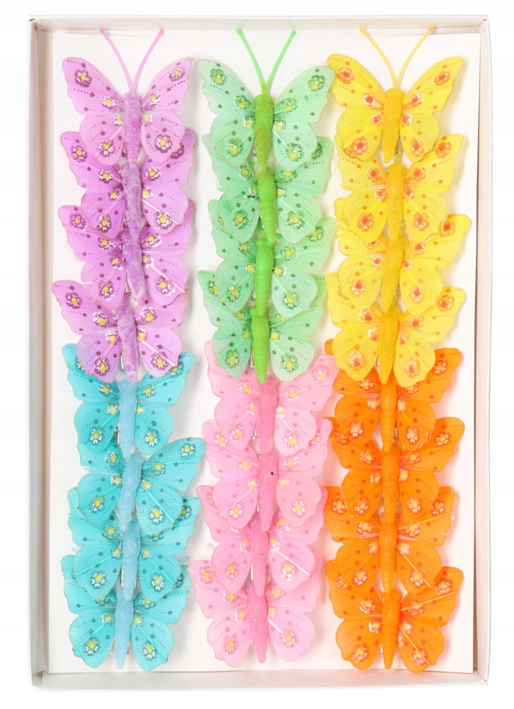 

Motyle Na Klipsie 24SZT Ozdoba Dekoracja Firany