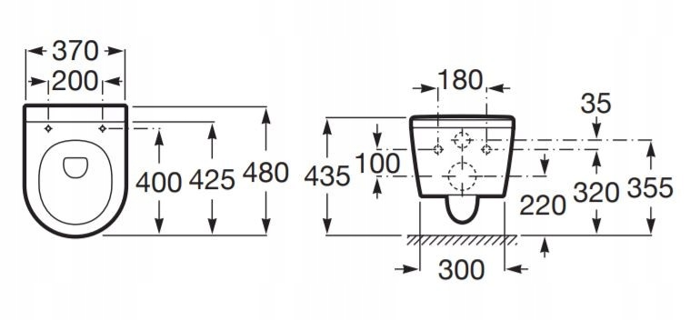 ROCA INSPIRA ROUND COMPACTO miska z deską ONYKS A346528640,A80152C64B Marka Roca