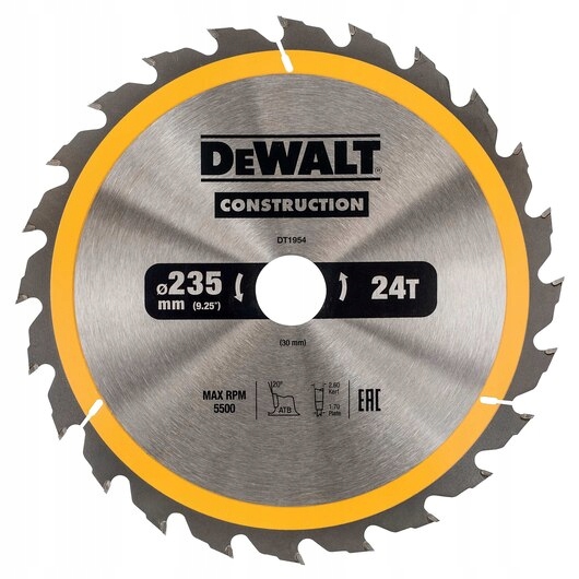 

Dewalt Tarcza Do Drewna 235X30MM DT1954-QZ