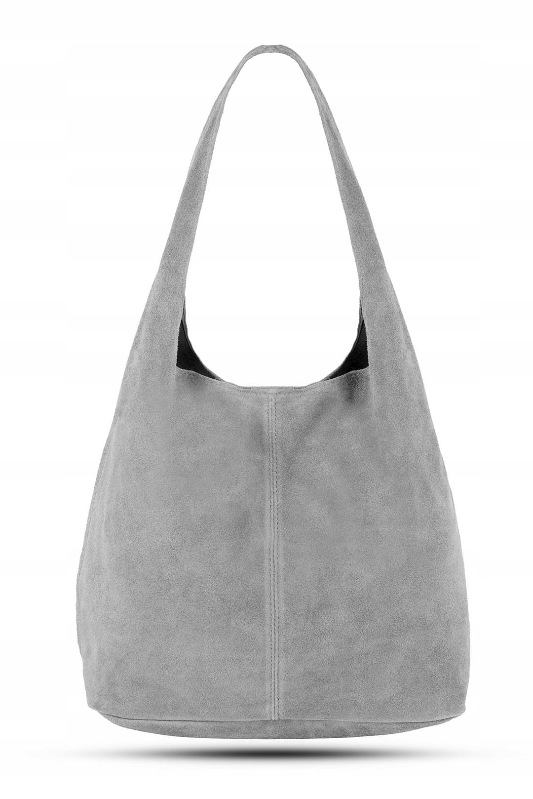 Kožená taška Vera Pelle Rossina Semišově šedá