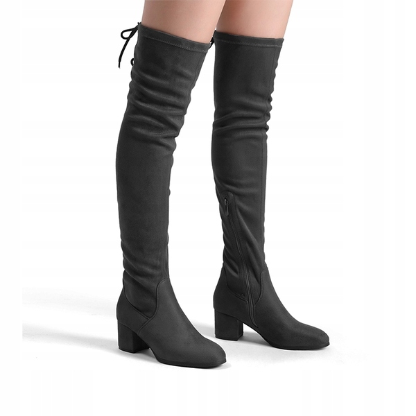 DREAM PARIS KOZAKI DAMSKIE SZARE WYSOKIE 41 VYF