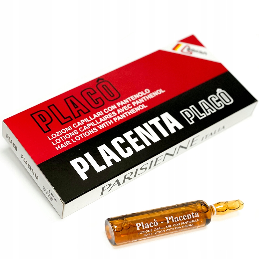 

Ampułki do włosów Placenta Placo na porost włosów