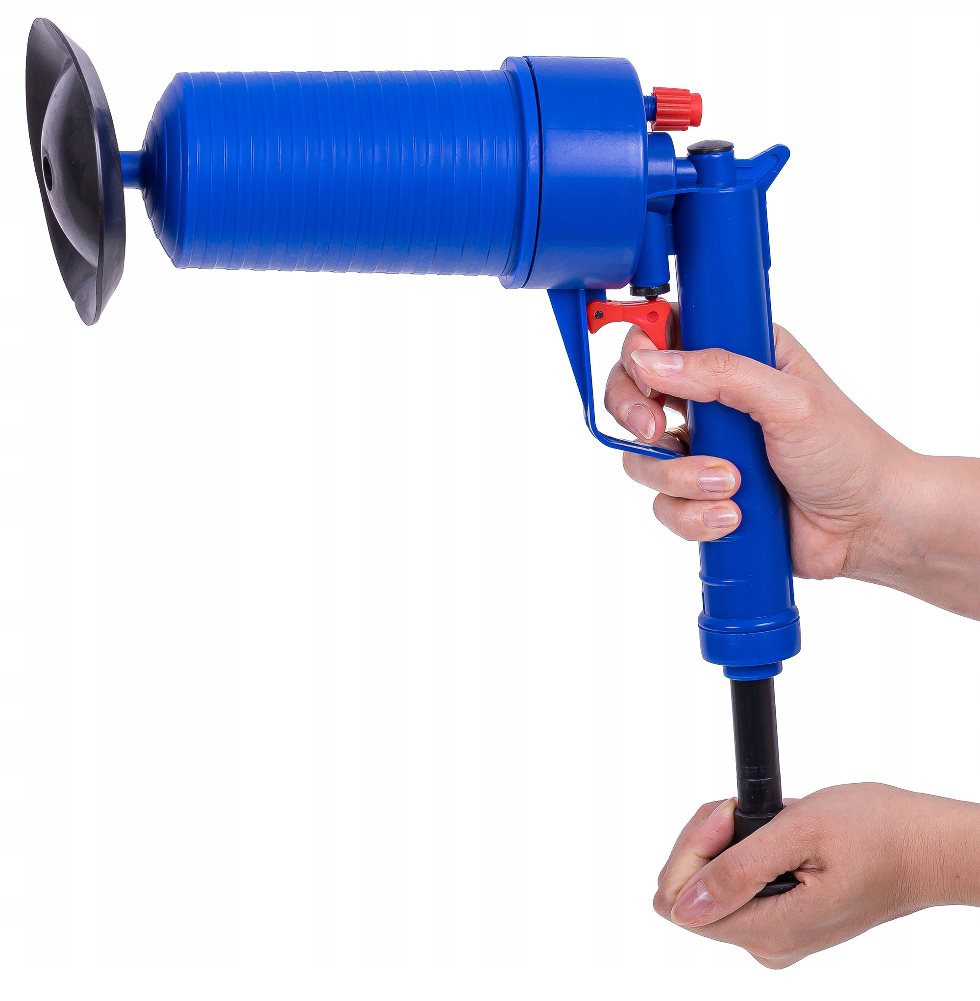 PRZEPYCHACZ TOALET PISTOLET DO UDRAŻNIANIA RUR WC ZLEWU KANALIZACJI KRET Wykończenie matowe