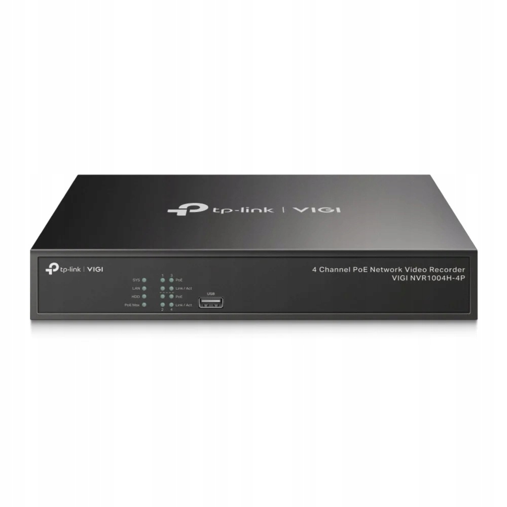 TP-Link Vigi NVR1004H-4P Sieťový videorekordér (nvr) čierny