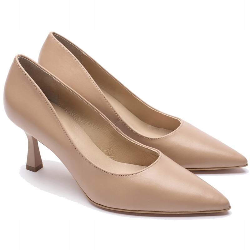 Dámské lodičky Ryłko N7200__ _1IGF Beige polské béžové Kůže VEL..37,5