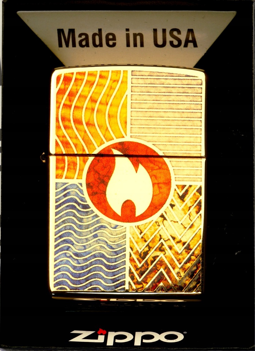Zapalovač Zippo Element Of Erth Design 48729 Větruodolný benzínový