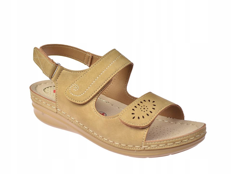 SANDAŁY DAMSKIE NA BOLĄCE PIĘTY WKŁADKA NA OSTROGI PIĘTOWE 3015 CAM r. 41 Marka inna