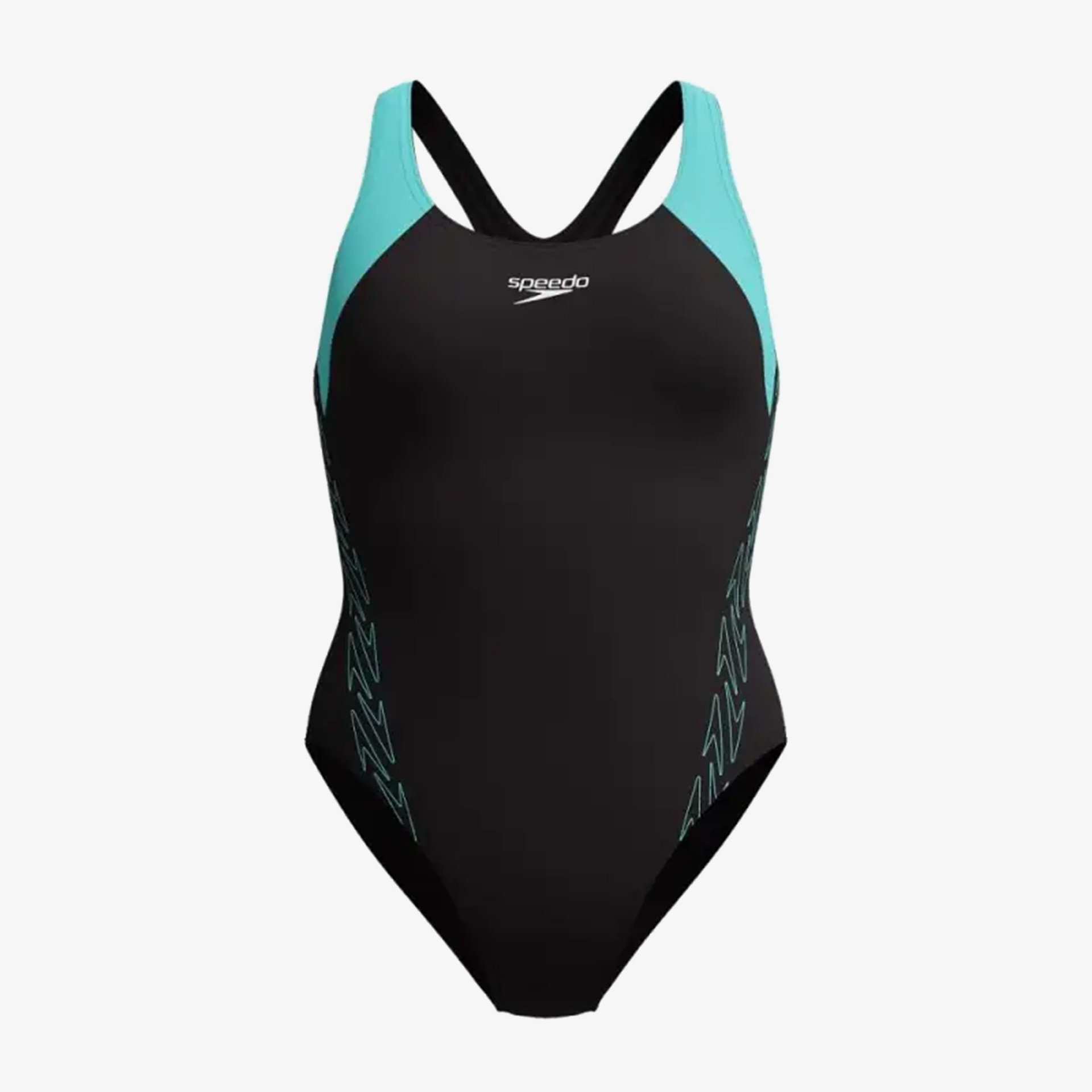 Speedo Hyprbm Splc Rcrbck 1Pc Af damski niebieski kostium kąpielowy 42