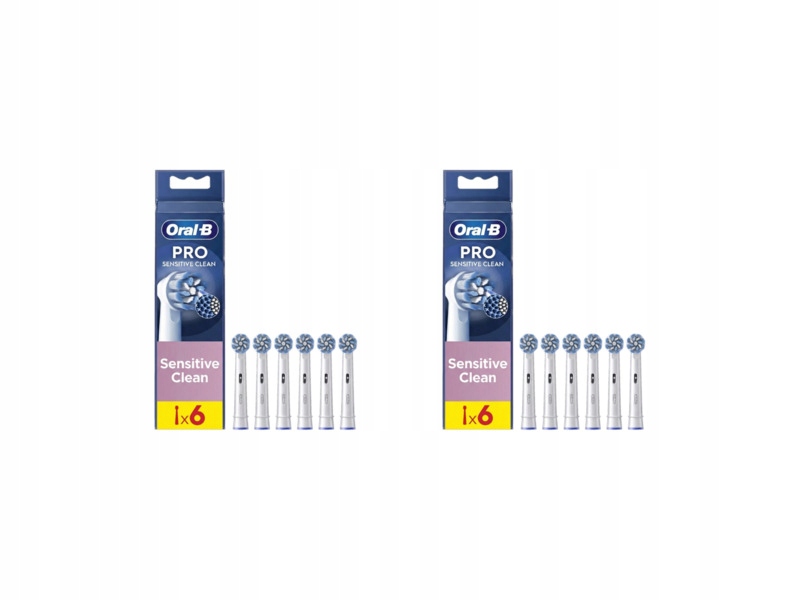 Oryginalna końcówka szczoteczki Oral-b Sensitive Clean Pro 2 x (6 szt.)