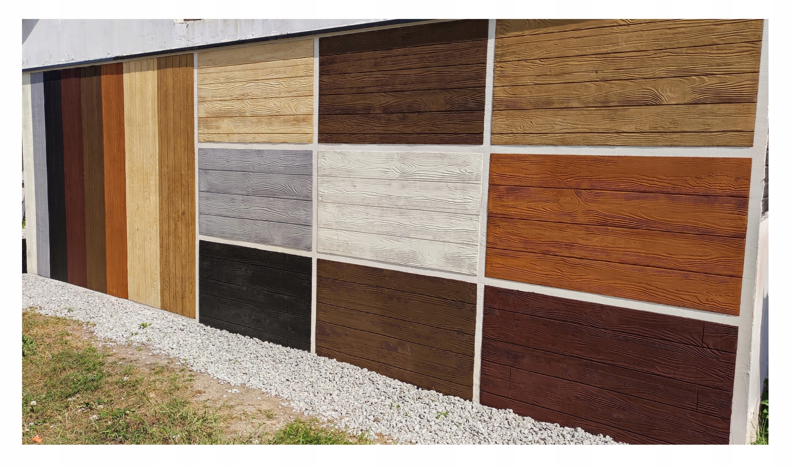 Fasádní deska Plný systém na 9-10 m2 Fasádní lamely Imitace prkna