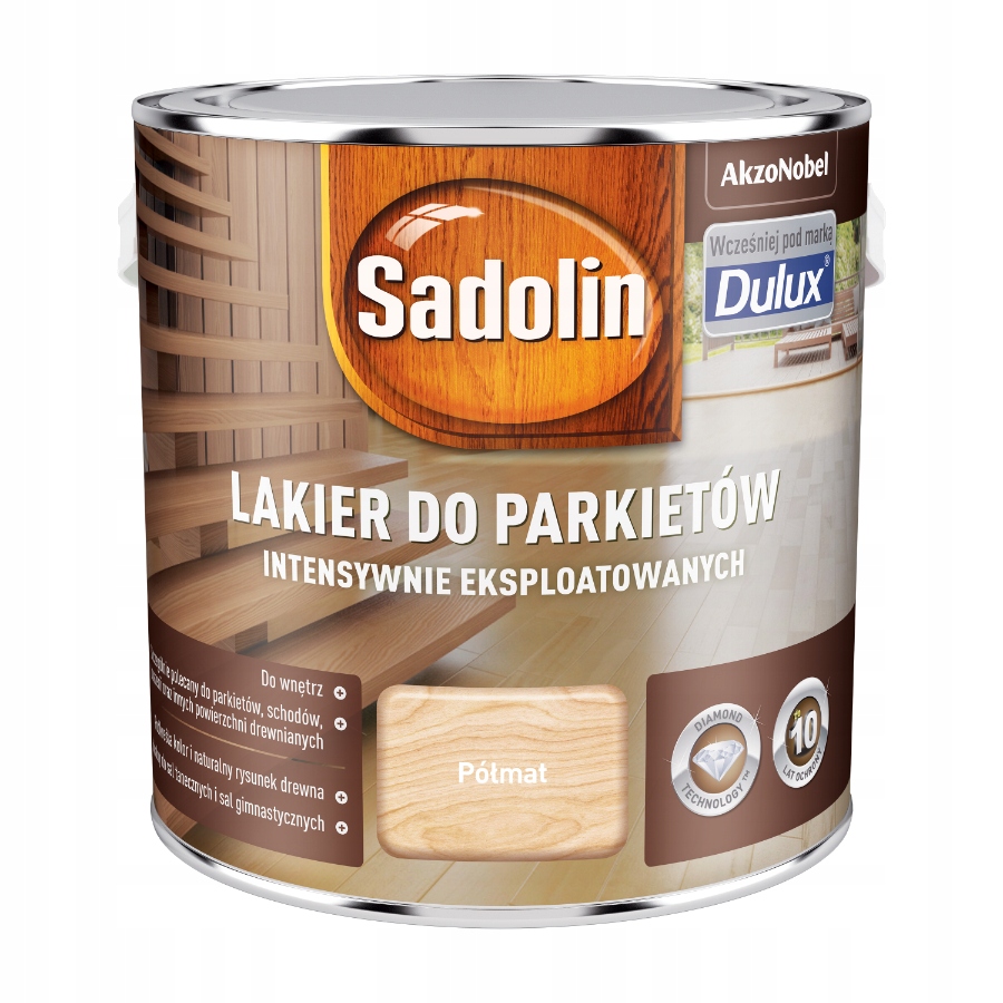 Sadolin Lakier parkiety eksploatowane PÓŁMAT 2,5L