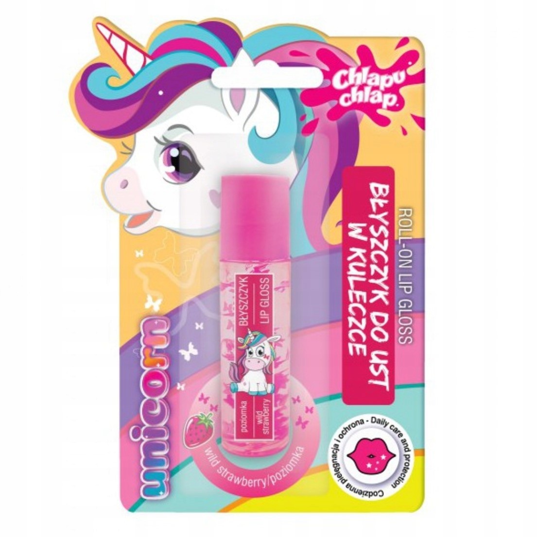 CHLAPU CHLAP błyszczyk do ust w kulce poziomka 5ml