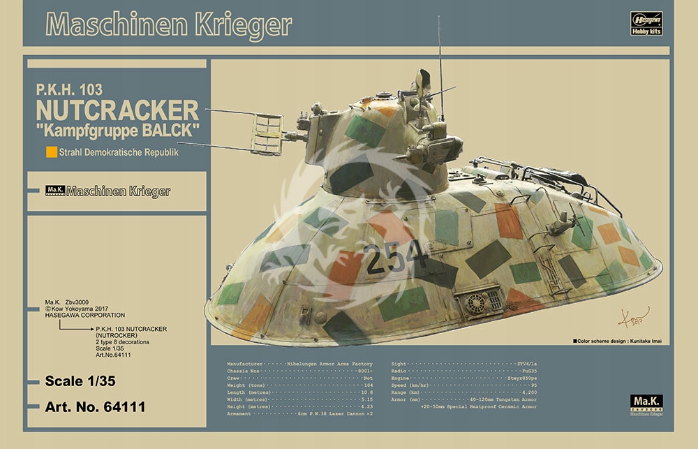 Pkh 103 Louskáček KampGruppe Balck Hasegawa 64111 1/35