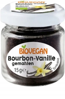 Vanilka bourbon mletá bio (ve skleněné nádobě) 15 g Biovegan