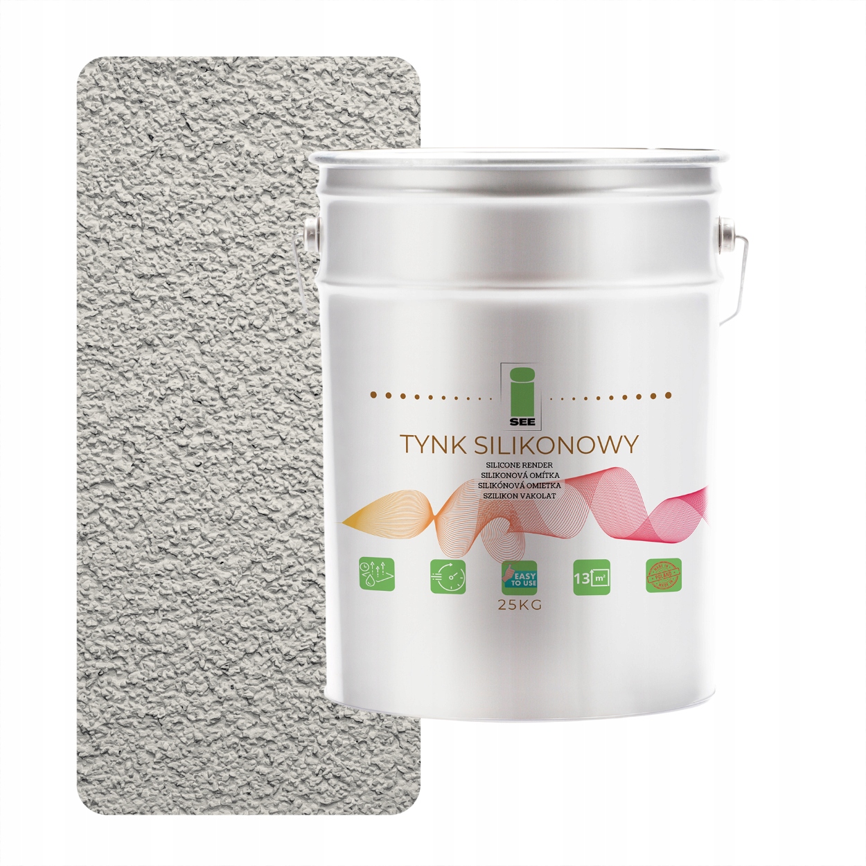 Silikónová Omietka Fasádna Sivá Teplá 1.5MM Paropriepustná 25KG