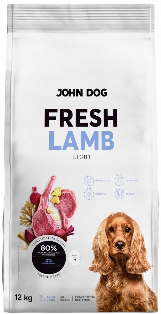 Adult Fresh Lamb sucha karma dla psa Jagnięcina John Dog 12 kg