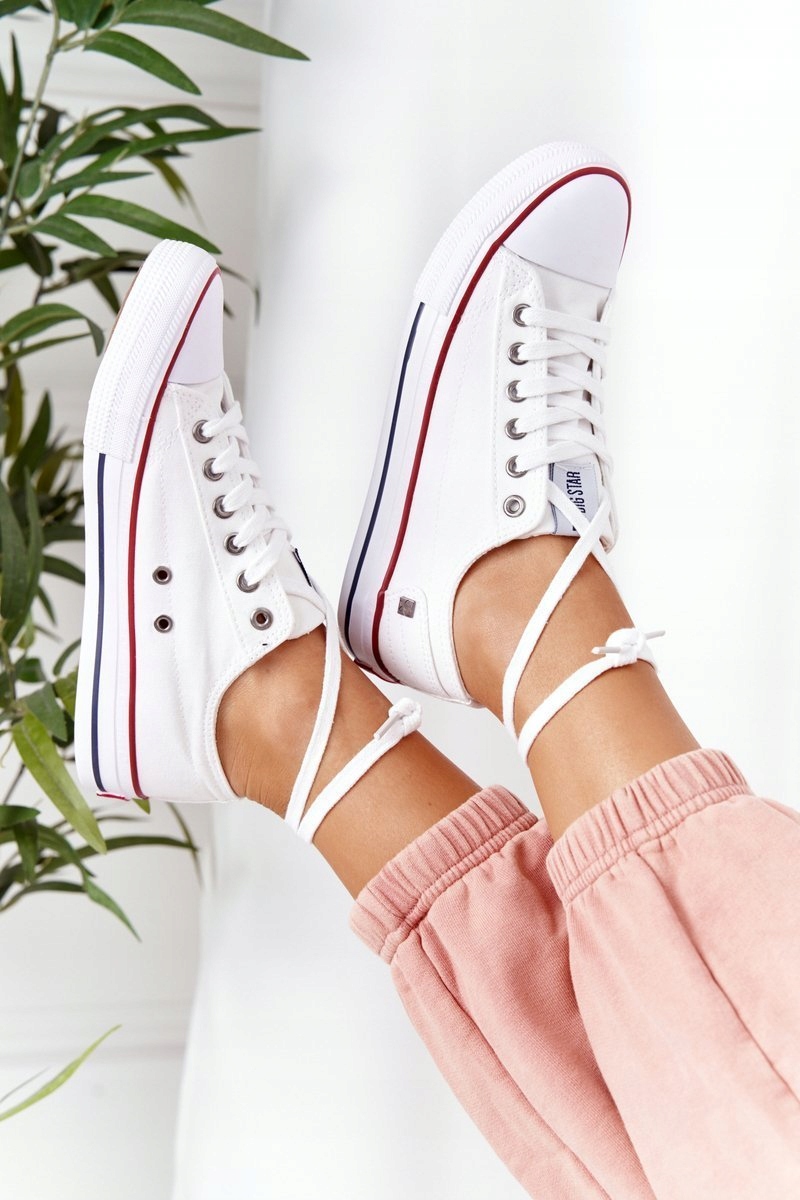 DAMSKIE TRAMPKI BIG STAR DD274336 BIAŁE 38 Kolor biały