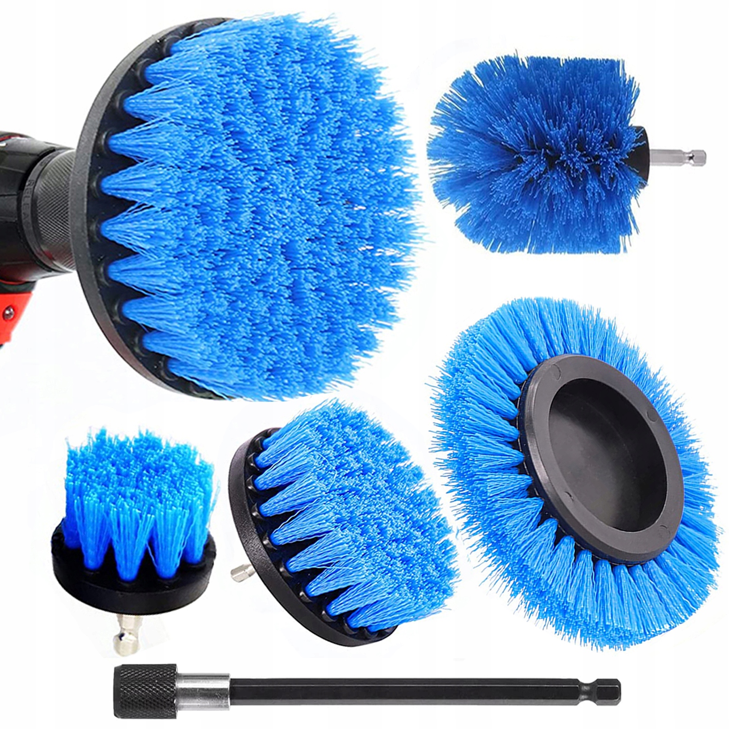 SZCZOTKI SPRZĄTAJĄCE NA WIERTARKĘ WKRĘTARKĘ 5 SZT Marka inny