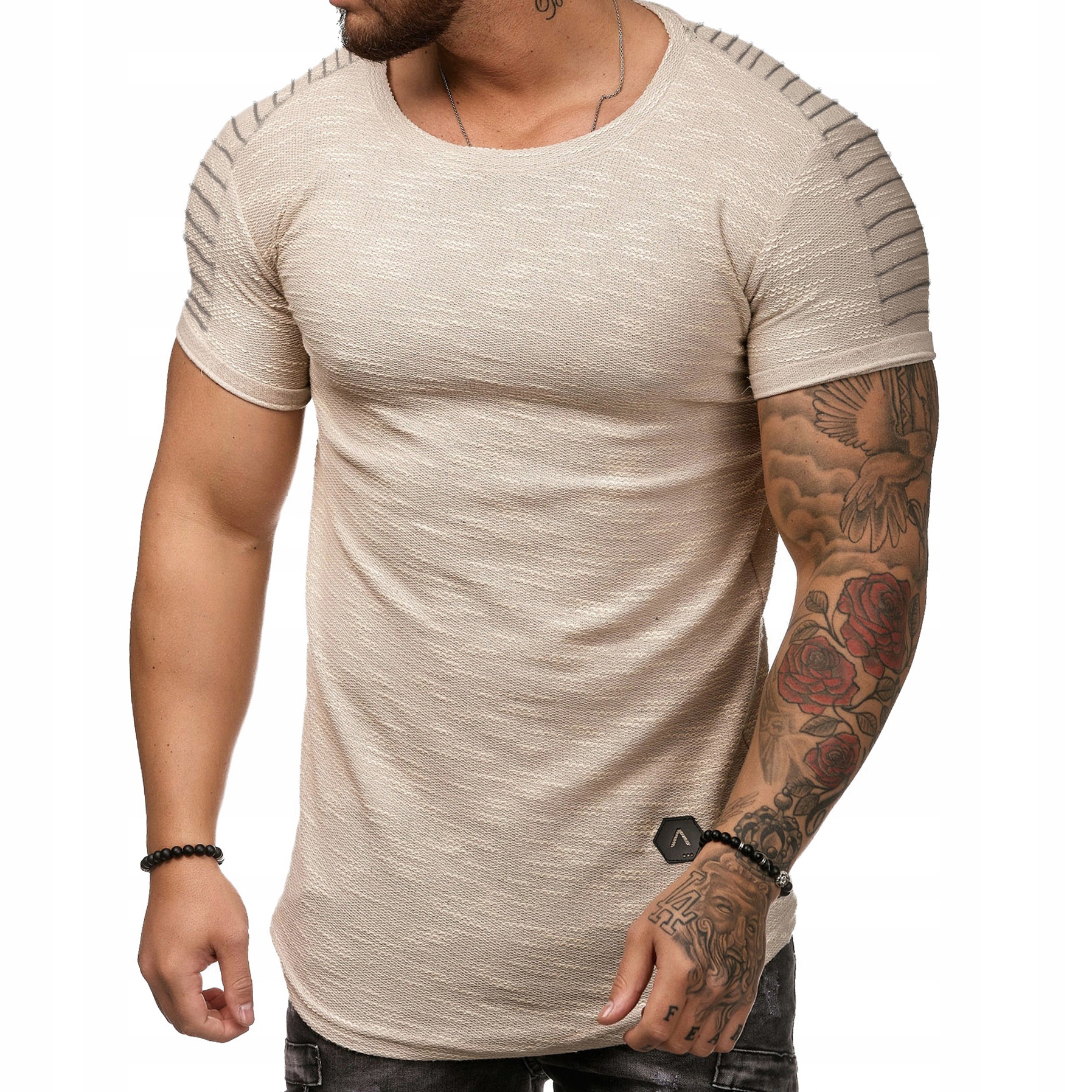 

T shirt Męski Bawełniany Bluzka a'la Sweterek