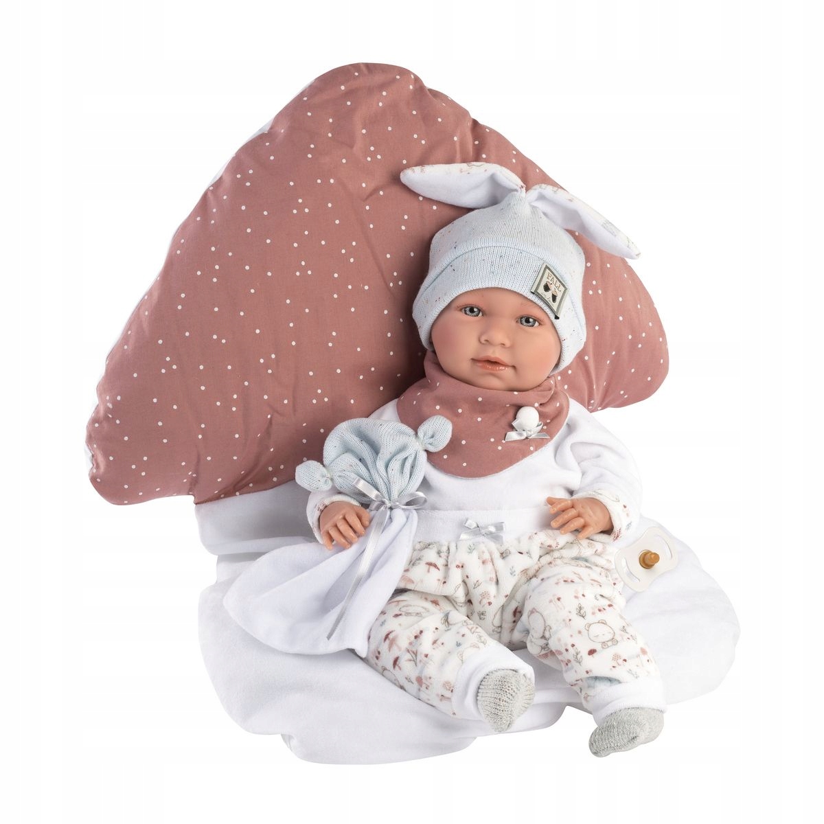Llorens Llorens 17432 Lalka bobas Mimi 42 cm z poduszką