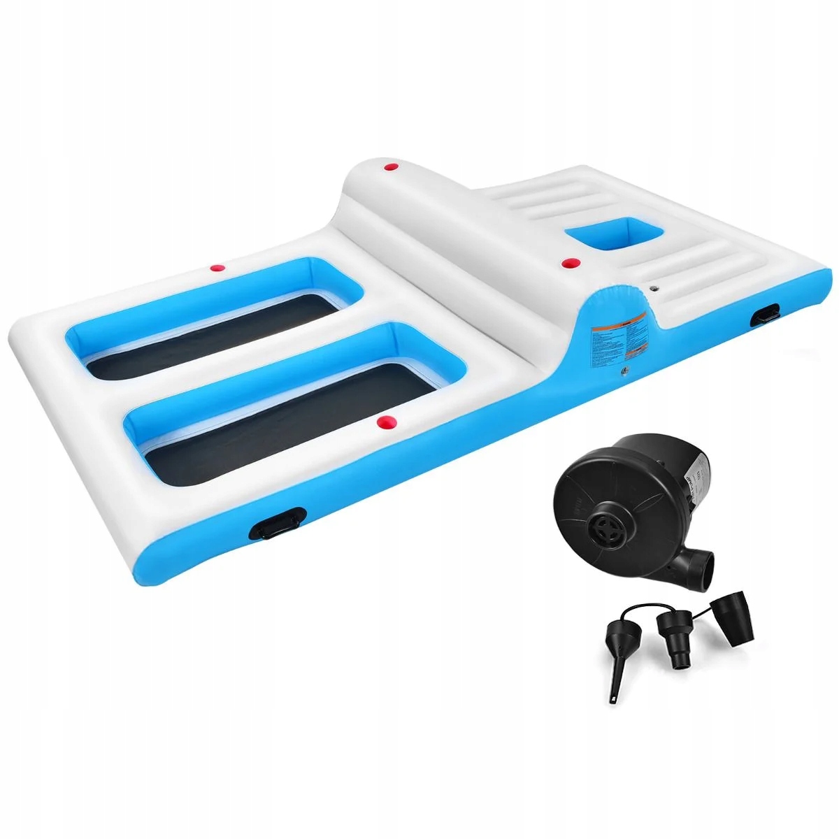 Pływająca wyspa - nadmuchiwany z kompresorem