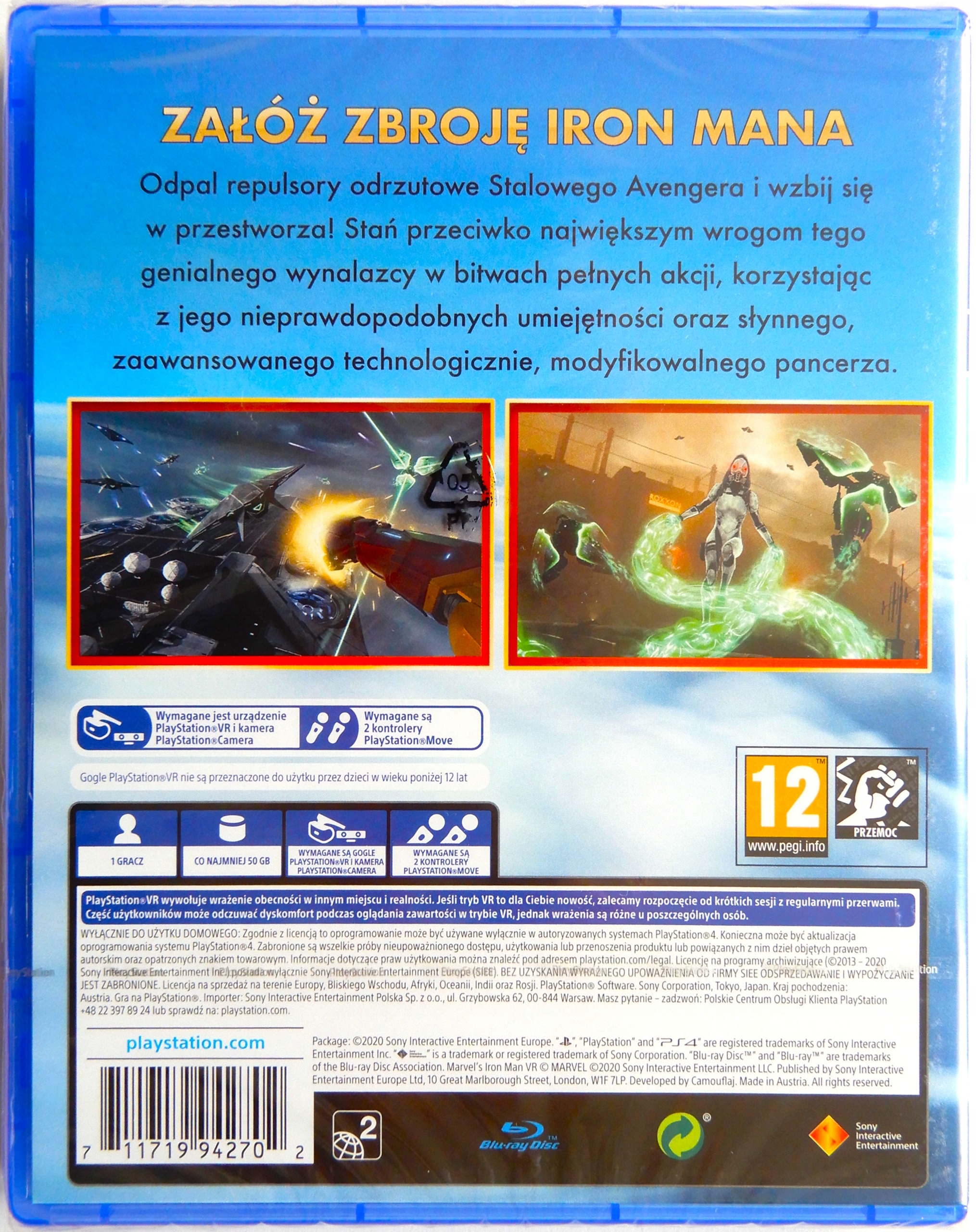Marvel Iron Man VR PS4 Rodzaj wydania VR