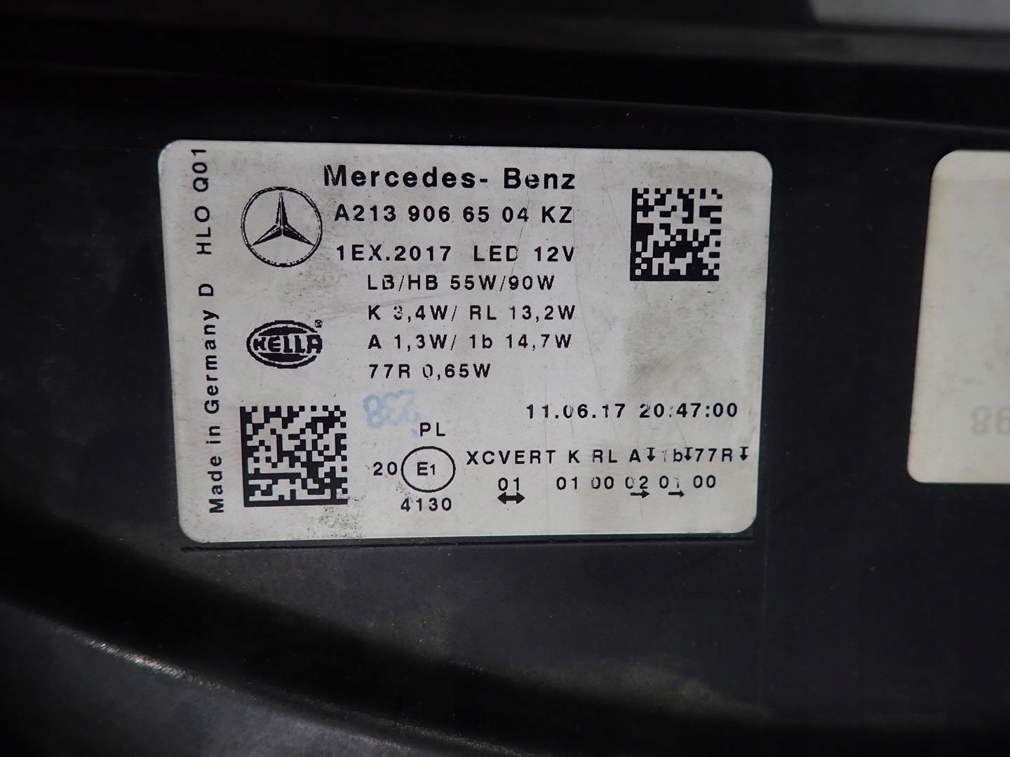 light front left MERCEDES E-KLASA W213 FULL LED 2016- A2139066504