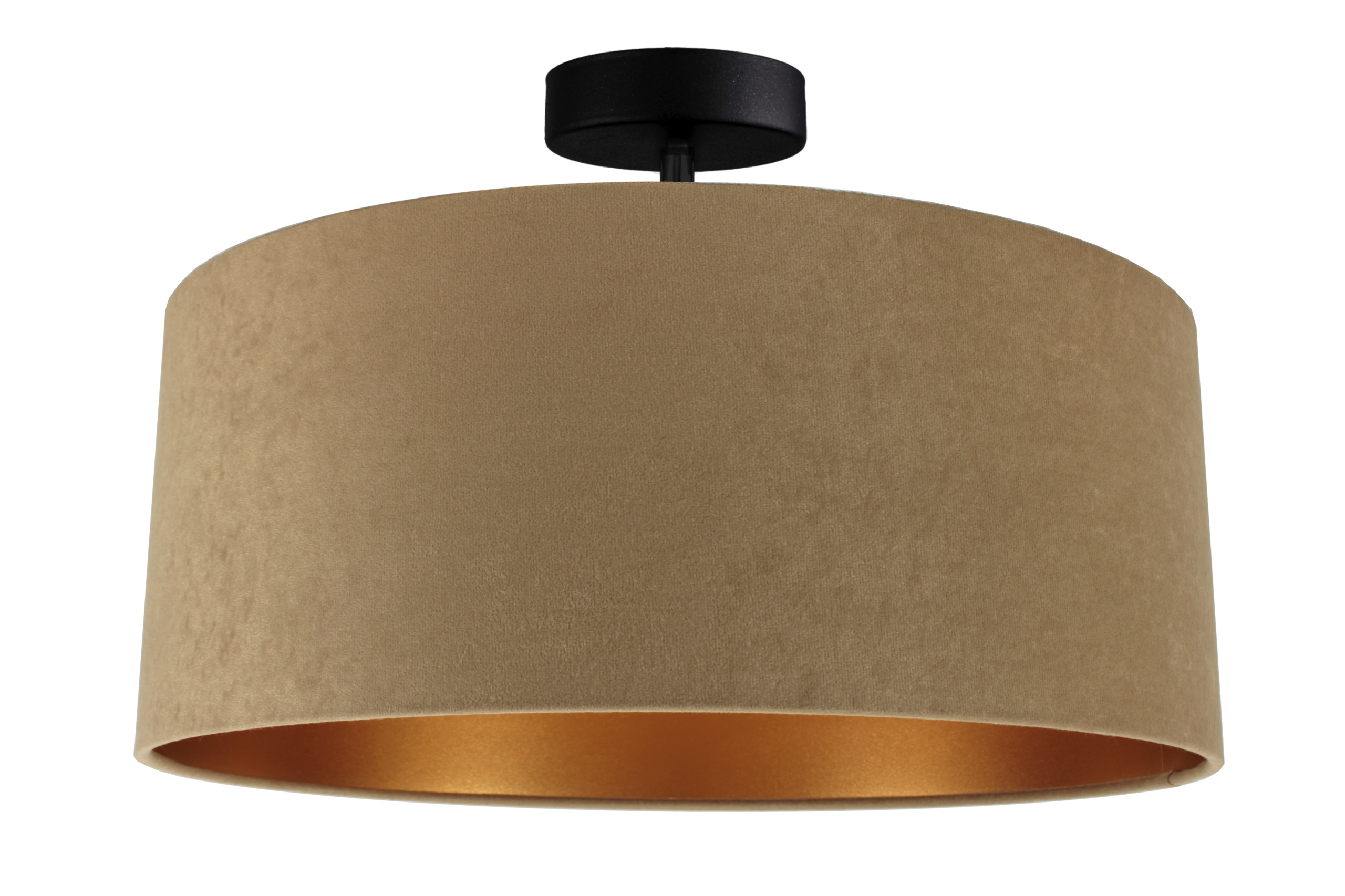 

Lampa Wisząca Sufitowa Żyrandol Abażur Welur 40 CM