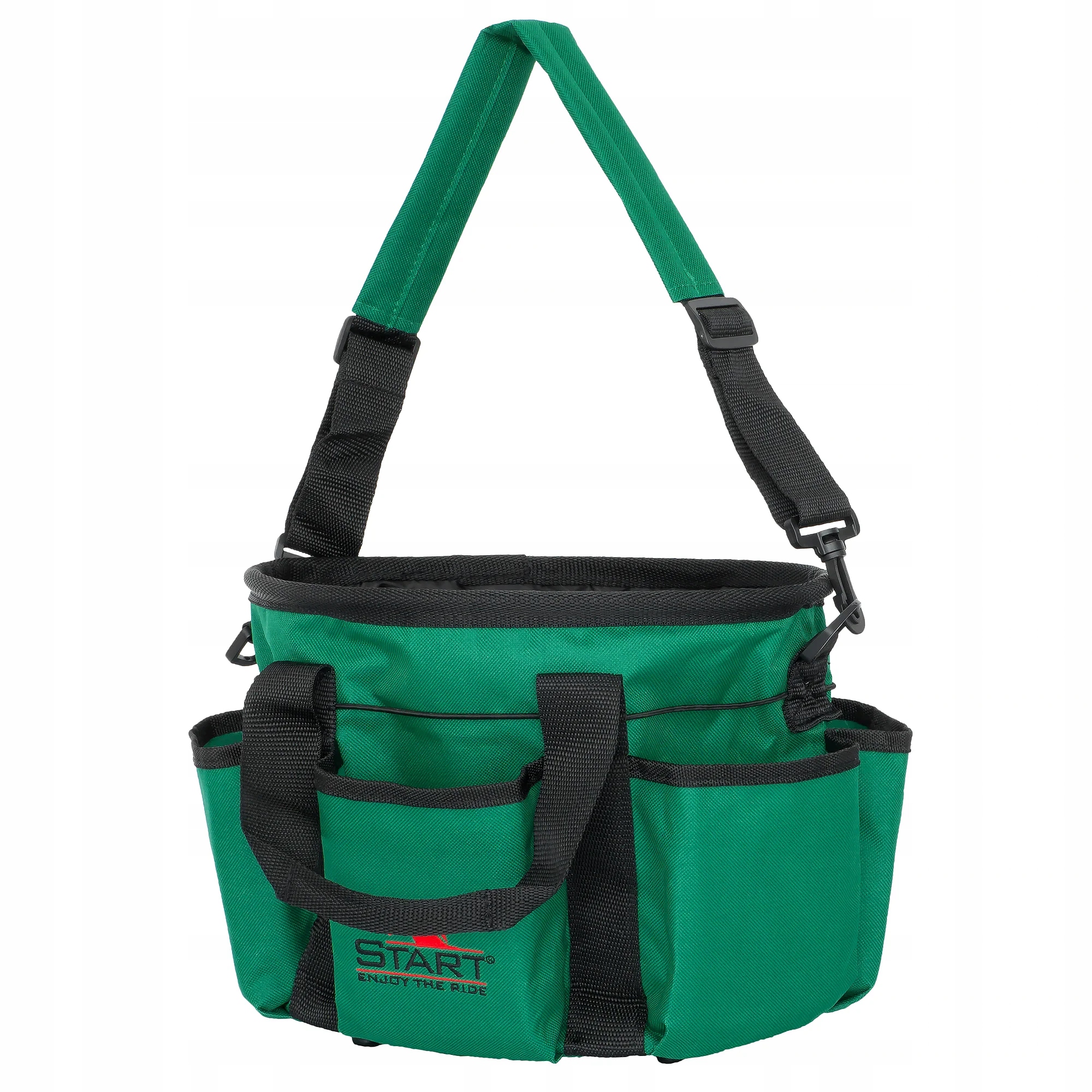 Torba na szczotki dla konia Start Storage Bag pojemna zielona/czarna