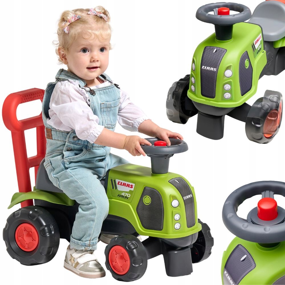 Jeździk Traktor Pchacz Baby Claas Arion 470 Kierownica Klakson 12m+ Falk