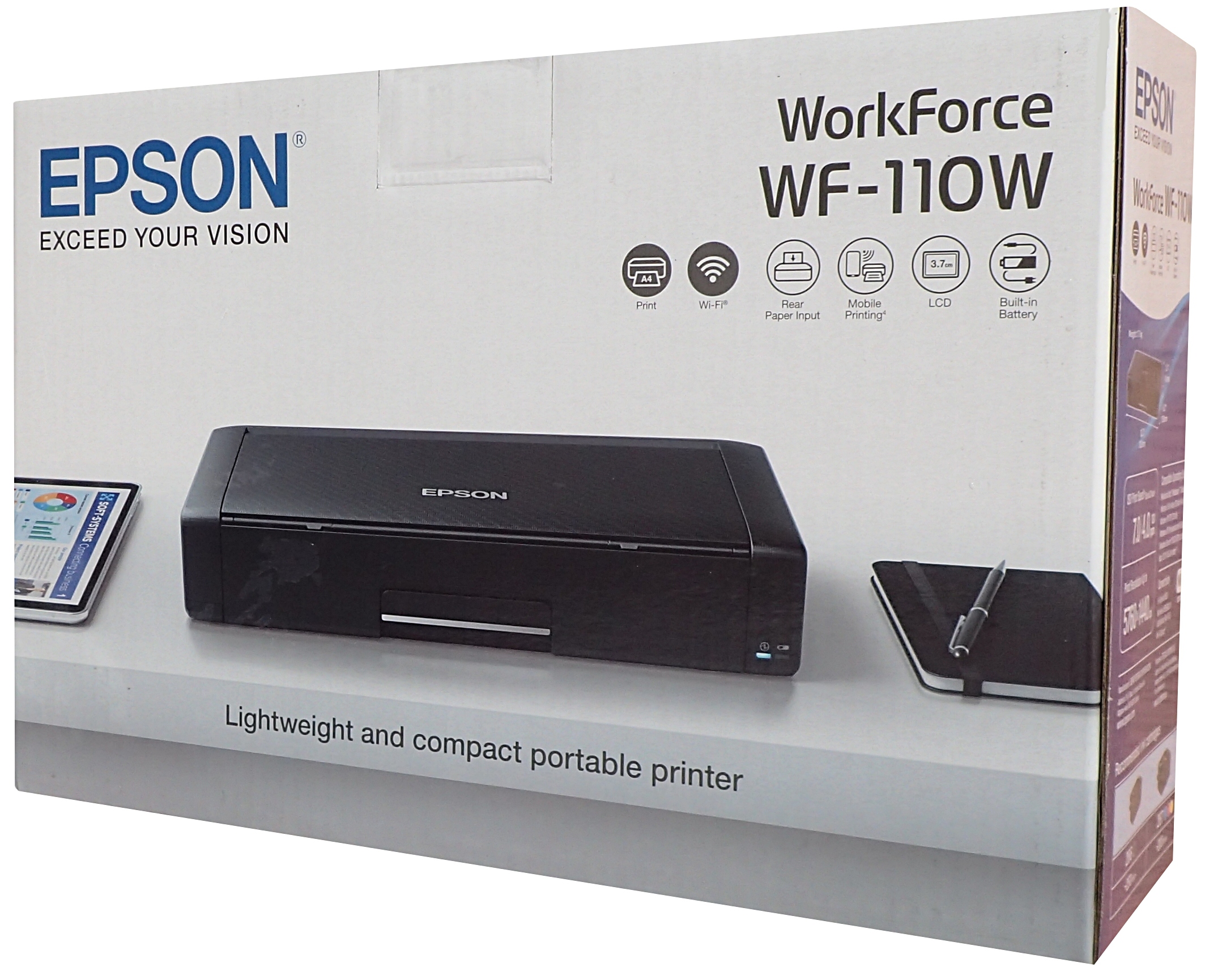 Bezdrátová mobilní akumulátorová WiFi tiskárna Epson WF-110W