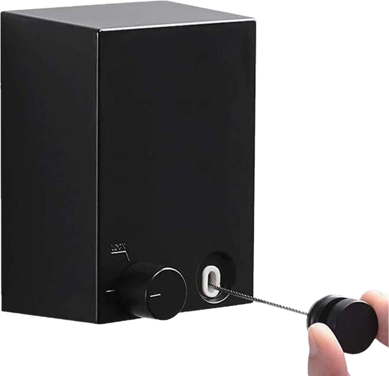 Levně Sušák výsuvný 4,2 m bez vrtání, černý