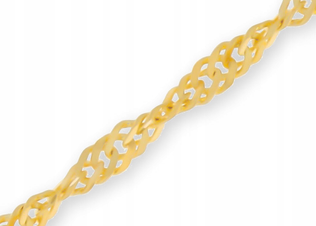 

Złoty łańcuszek pełny singapur Próby 585