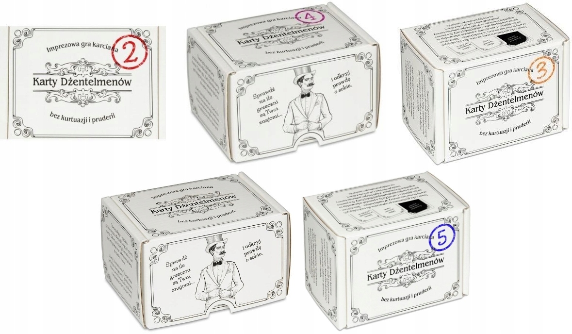 Karty Dżentelmenów (zestaw). Epizod 1-5.