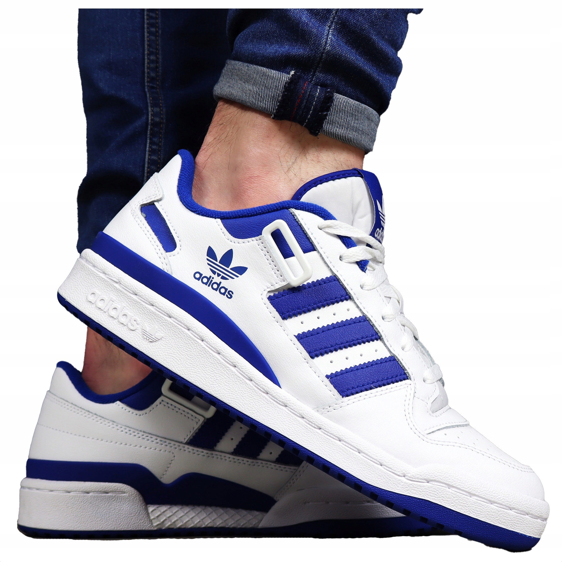 buty męskie Adidas Skórzane Białe ze skóry sportowe sneakersy